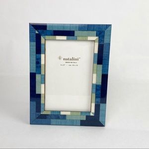 Natalini Blue Italian Marquetry Photo Frame 4X6